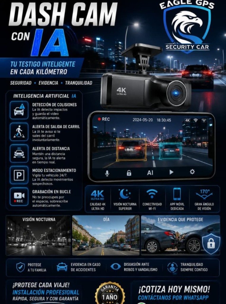 Flyer Dash Cam 4K con Inteligencia Artificial